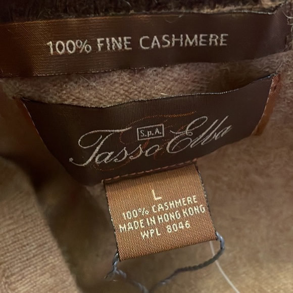 NWT vintage cashmere Tasso Elba sweater - Picture 3 of 4